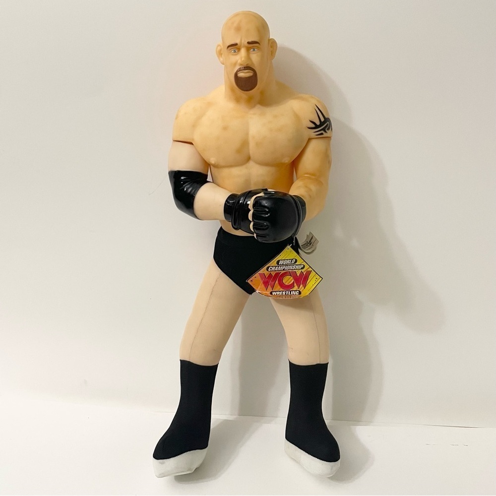 Vintage 1999 WCW Play By Play Goldberg" 18"  Plush Action Figure